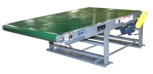 Wide Slider Bed Belt Conveyor - with V-Guide Belt
