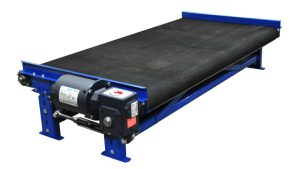 wide slider bed belt conveyor rough top belt side mount drive