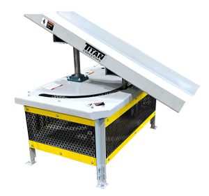 turntable-with-adjustable-chute-horizontally & vertically