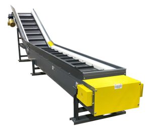 cleated-belt-incline conveyor