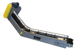 Cleated Belt Horizontal to Incline Conveyor