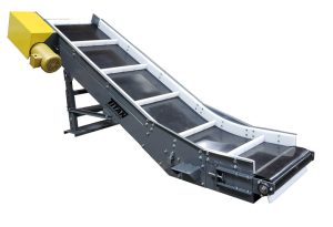 cleated belt parts conveyor