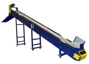 trough-conveyor-with-custom-infeed-hopper-&-discharge-chute