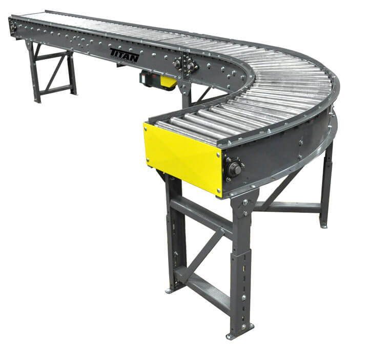 Model 490 V-Belt Driven Live Roller Conveyor