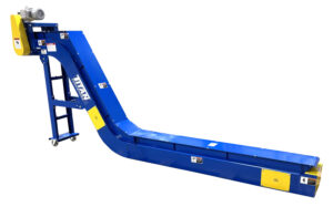 2 1/2" -Pitch-Hinged-Steel-Belt-Conveyor-with-Caster-Base