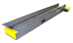 2 1/2" pitch hinged steel belt conveyor