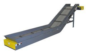 Hinged Steel Belt Conveyor - Siderails - Side Mount Drive