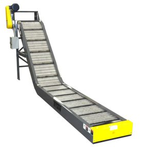 2 1/2" pitch hinged steel belt conveyor with controls