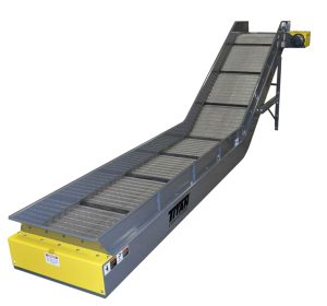 hinged-steel-belt-conveyor-6"-flared-side-rail-side-mount-drive