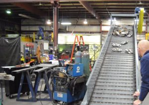 Heavy Duty 6" Pitch Hinged Steel Belt Conveyor