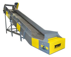 6" pitch hinged steel belt conveyor