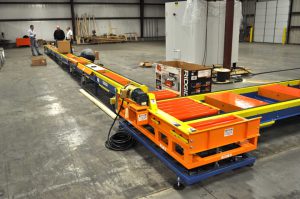 HVAC-assembly-line-specialized-multi-strand-chain-conveyor-CDLR-combined