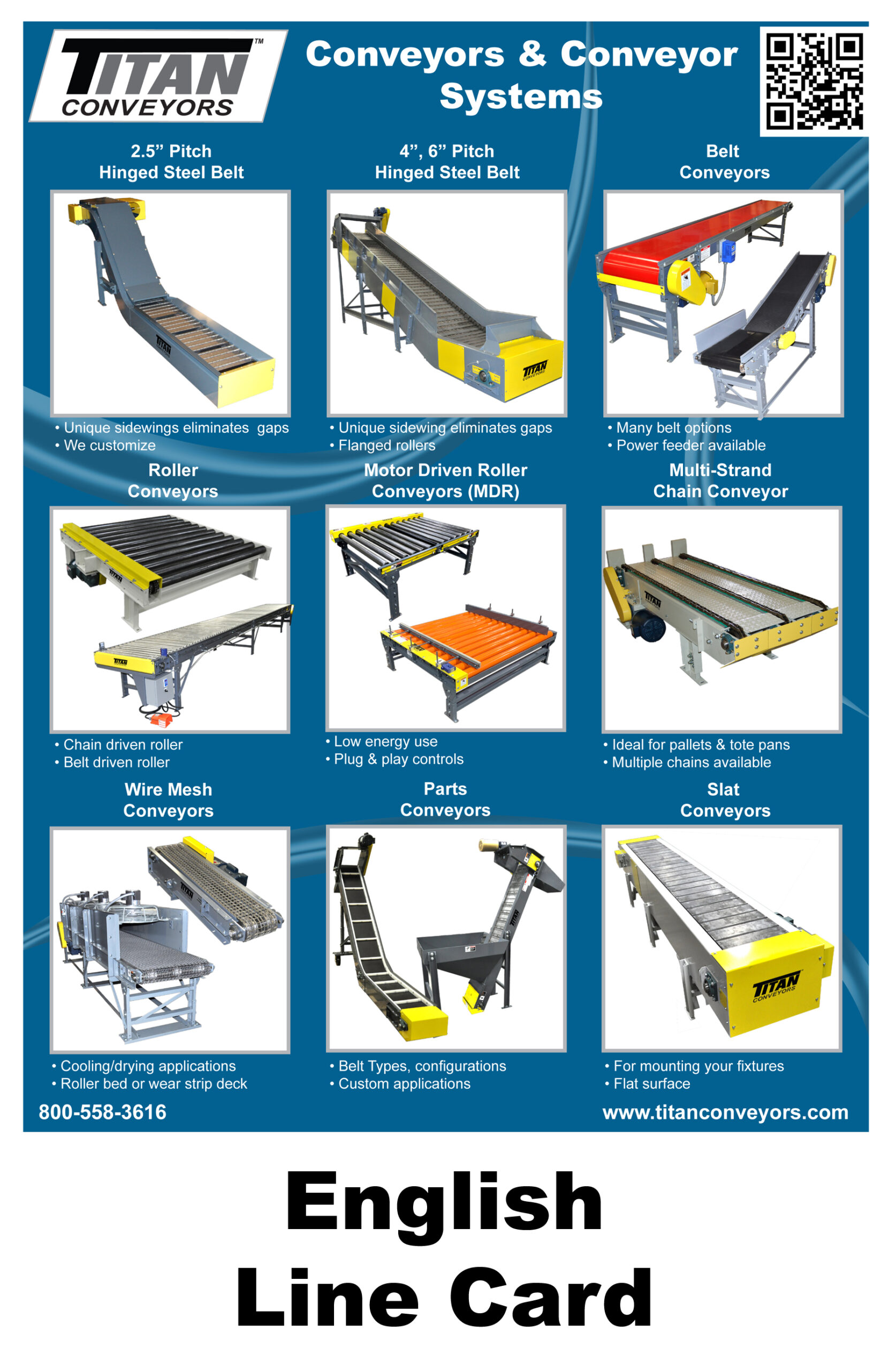 titan conveyors english line card