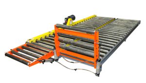gravity-conveyor-with-pneumatic-lift-gate