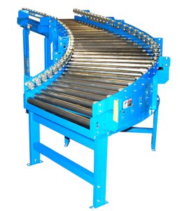 gravity-roller-curve-conveyor-with-skate-wheel-side-rails