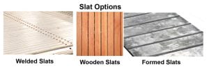 Slat Options Available