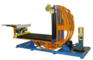 chain-driven-roller-conveyor-upender-with-product-hold-down