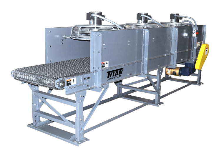 industrial cooling and drying conveyor