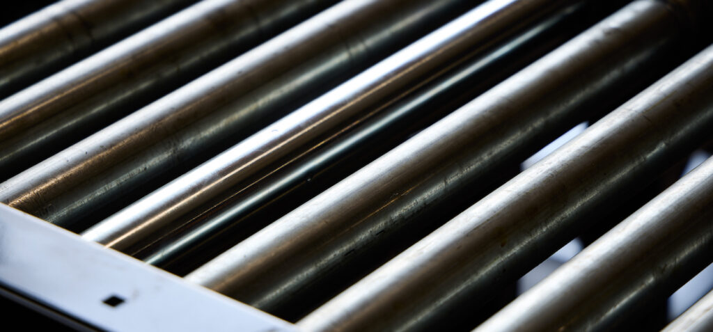 close up on rollers